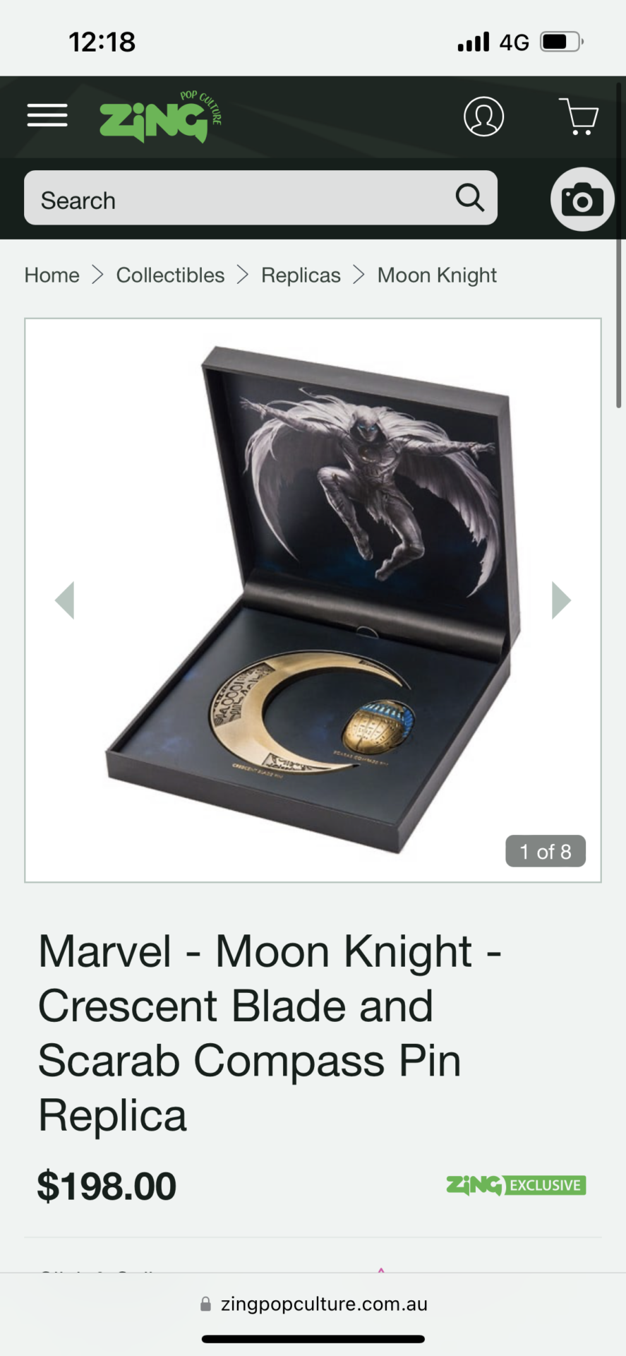 Moon knight replica collectable