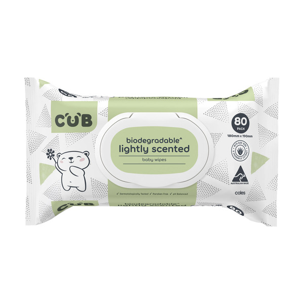 Biodegradable baby wipes