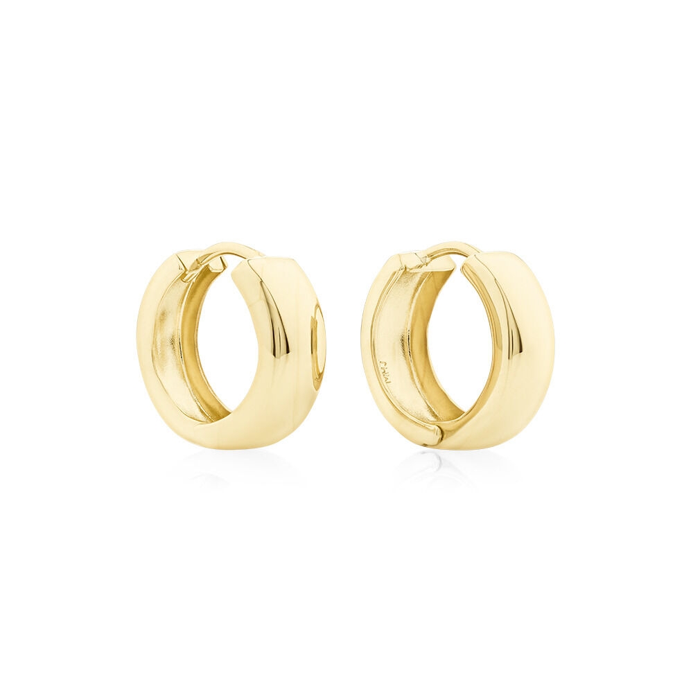 10K Yellow Gold Huggies