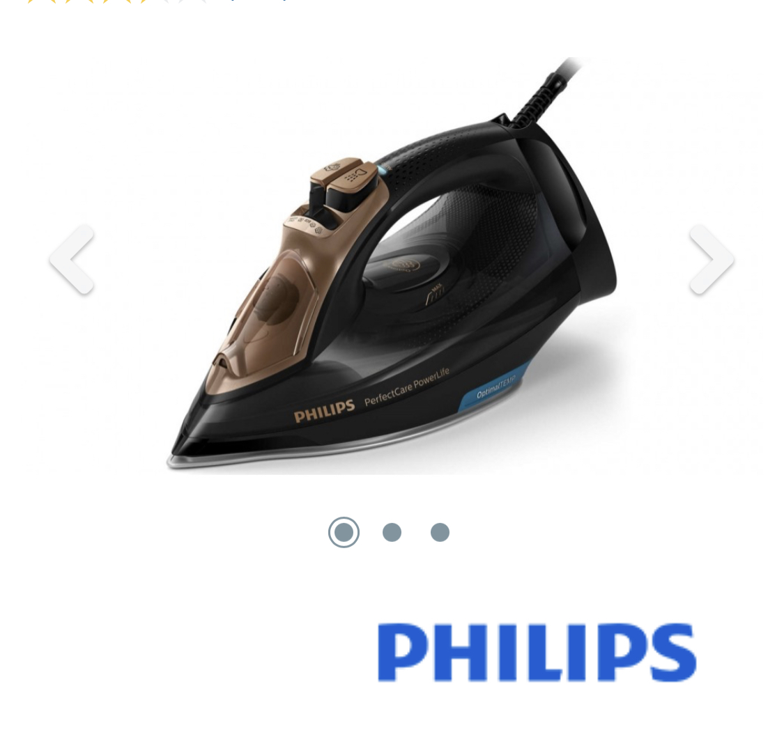 Philips PerfectCare Steam Iron - Black/Gold