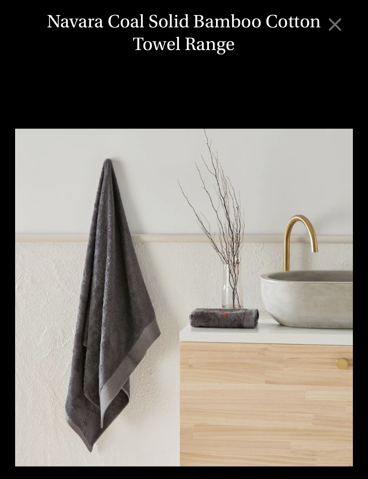 Bathroom towel set