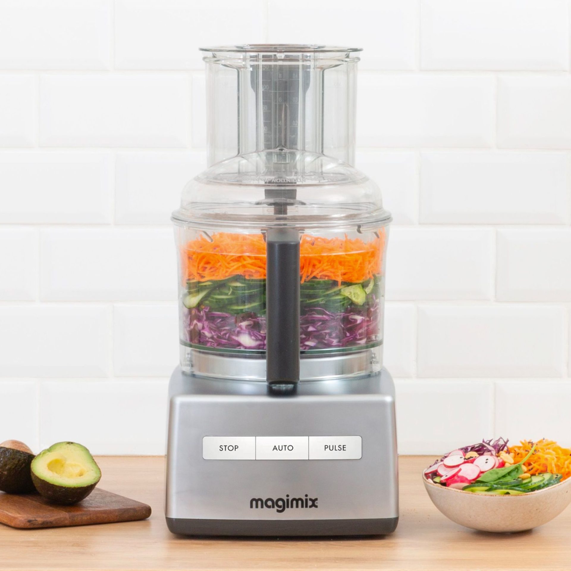 Magimix 5200XL Food Processor Matte Chrome