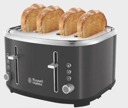 Russell Hobbs Legacy 4 Slice Toaster - Charcoal