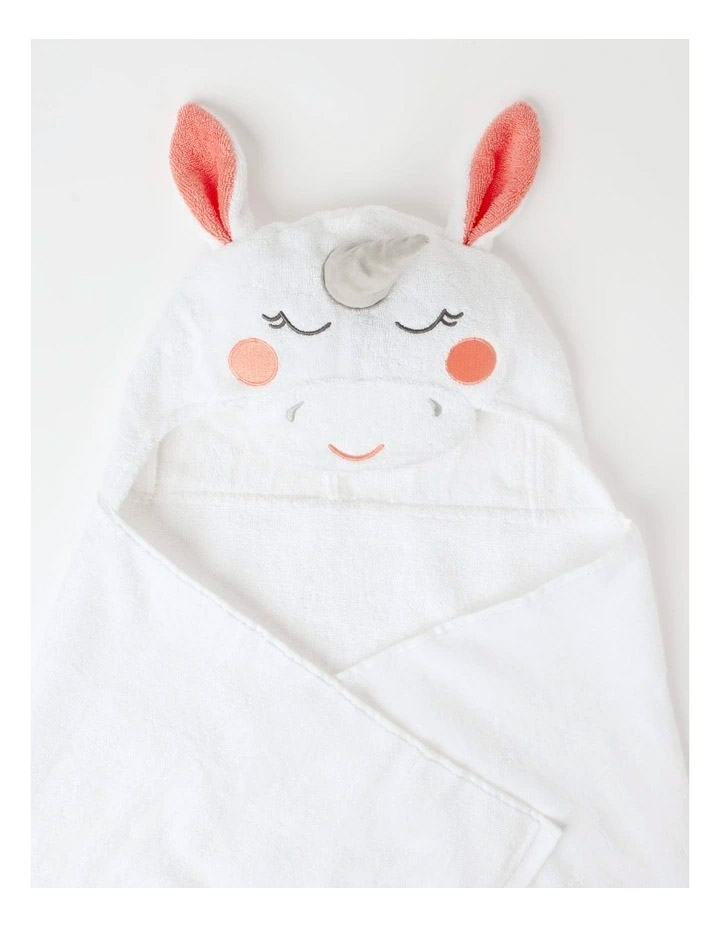 Unicorn Hooded Towel Blush