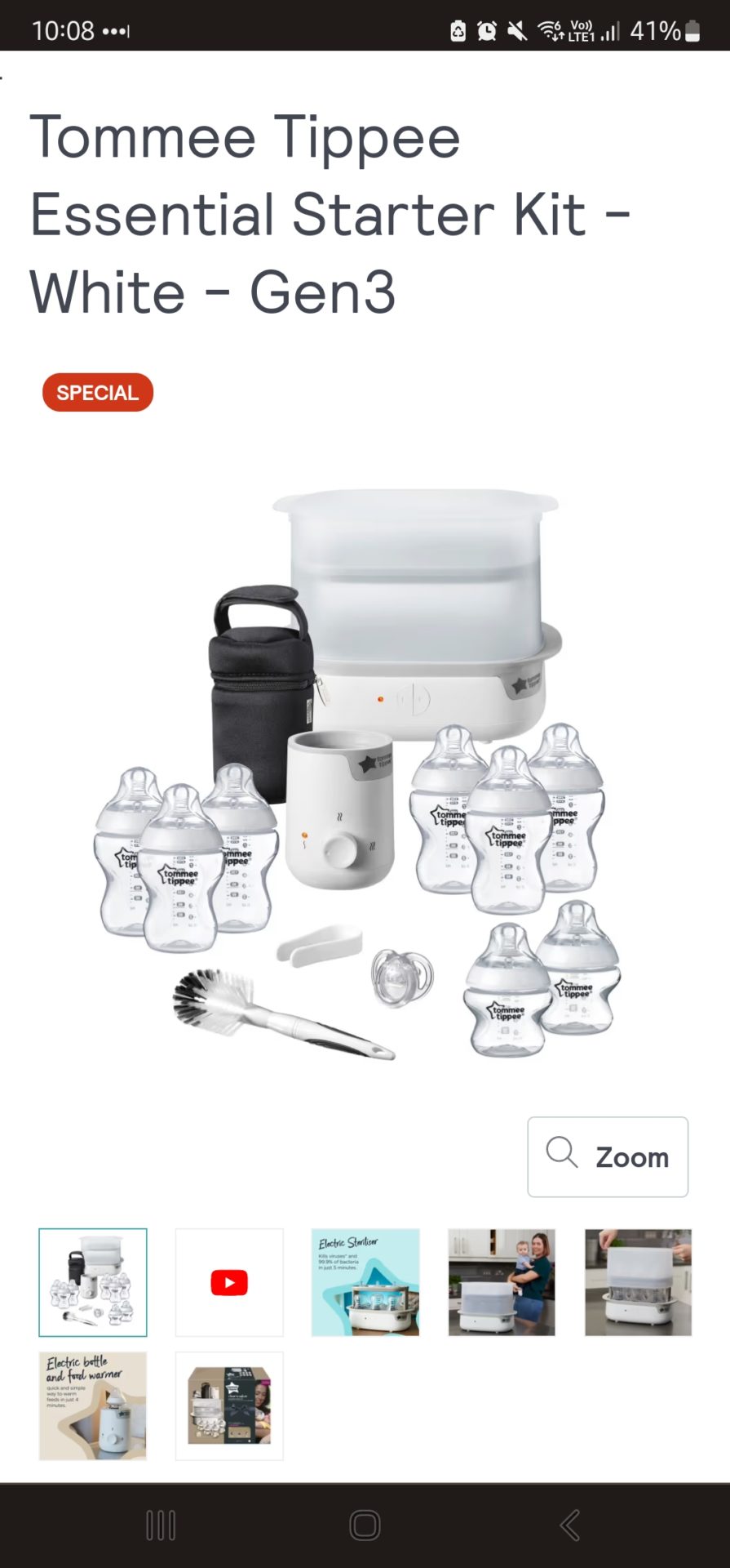 Tommee tippee essential starter kit