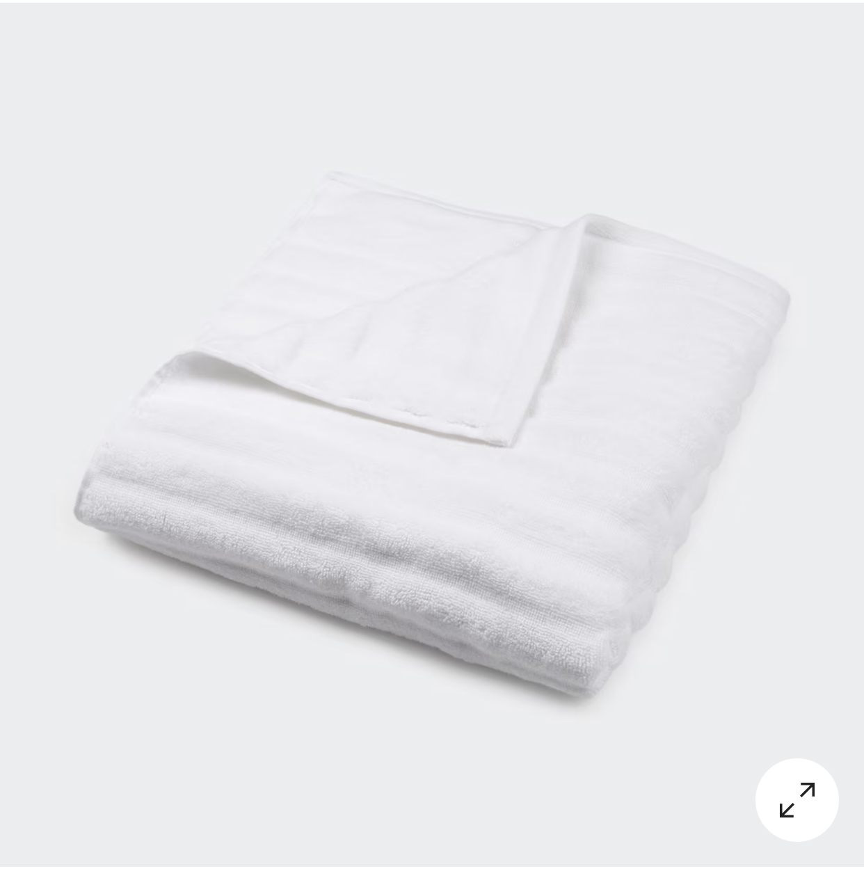 Thick Ribbed Australian Cotton Bath Towel - White