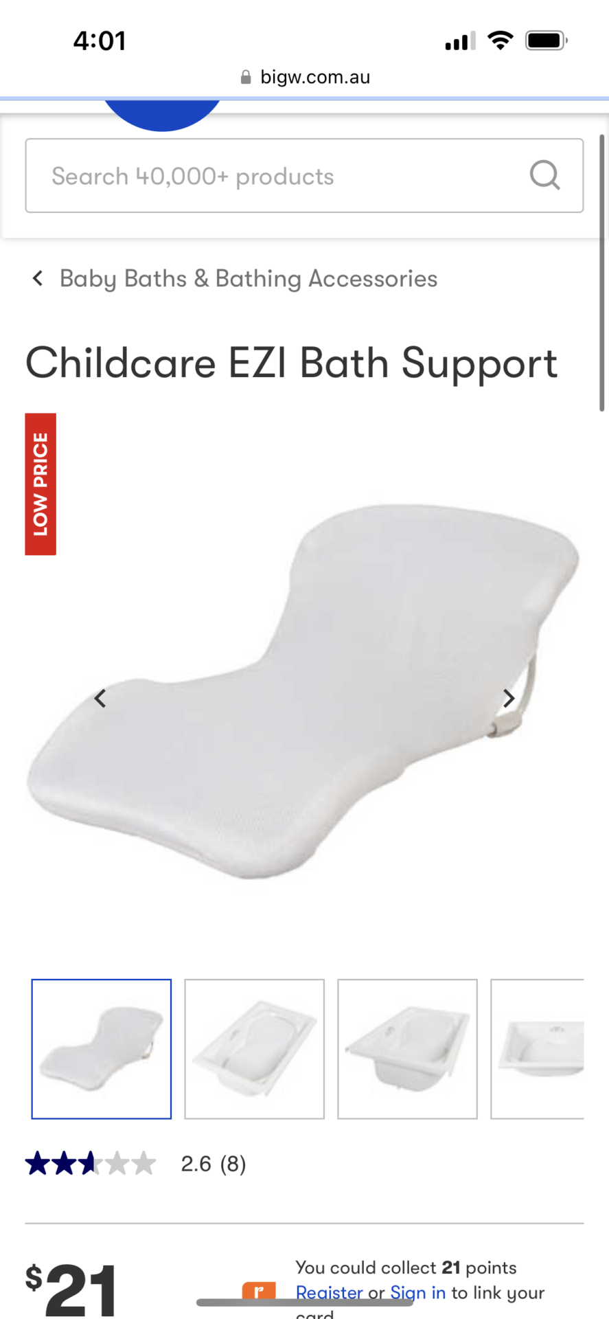 Bath support