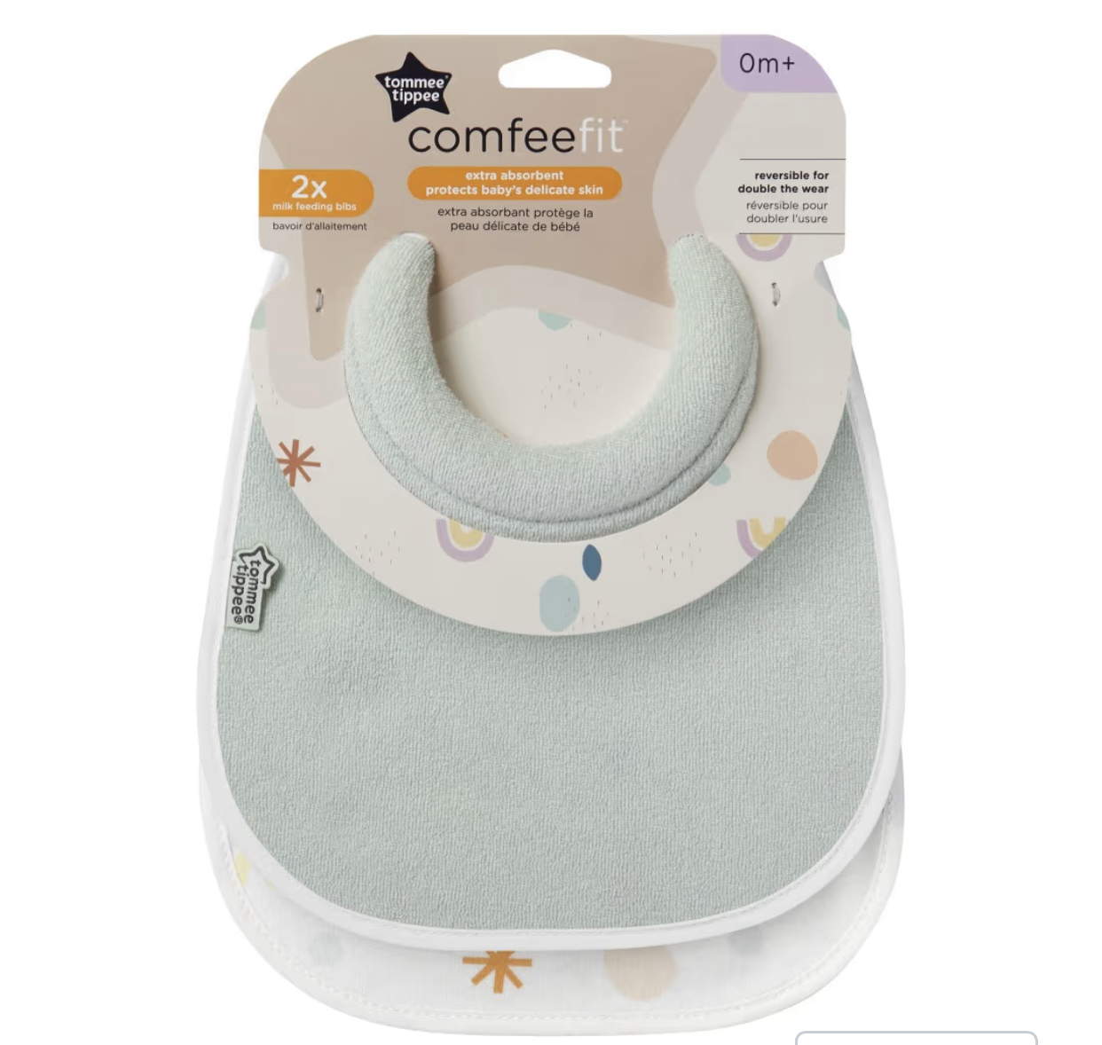 Tommee Tippee Comfort Bibs - Green