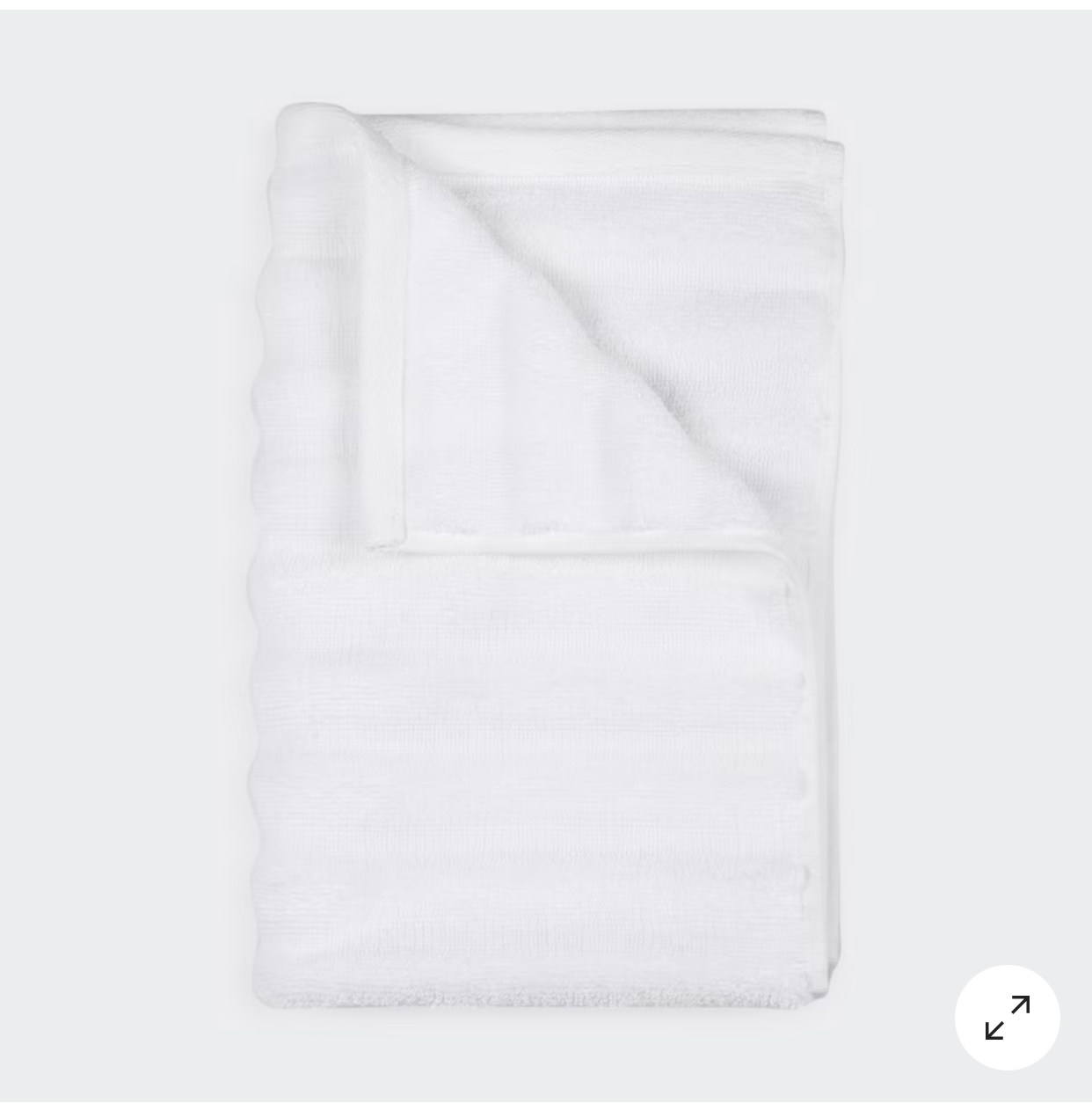 Thick Ribbed Australian Cotton Hand Towel - White