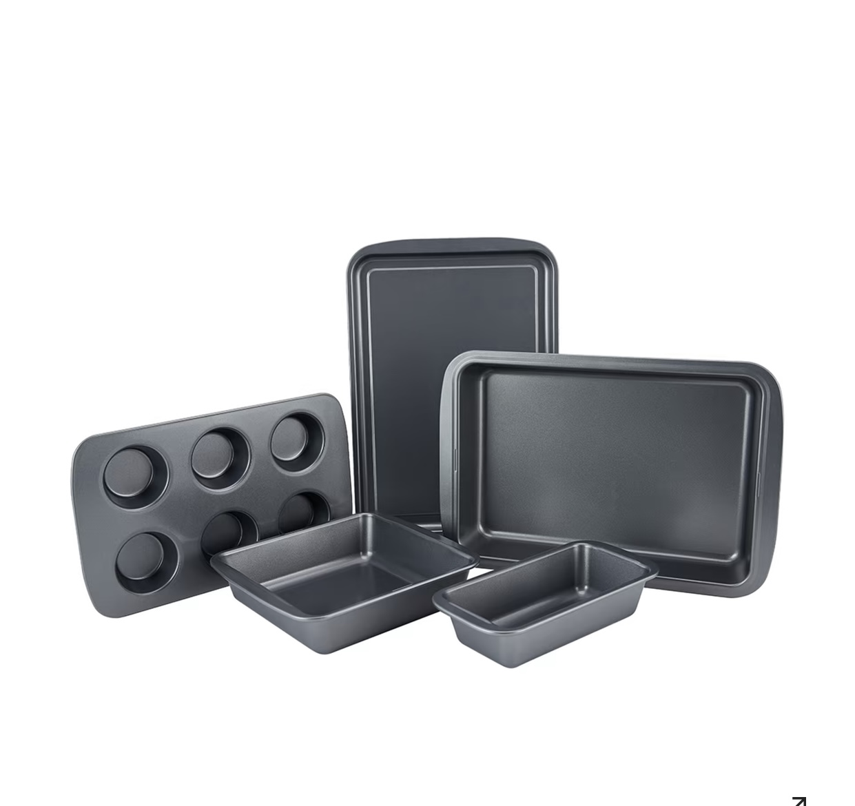 5 Piece Bakeware Set - Grey