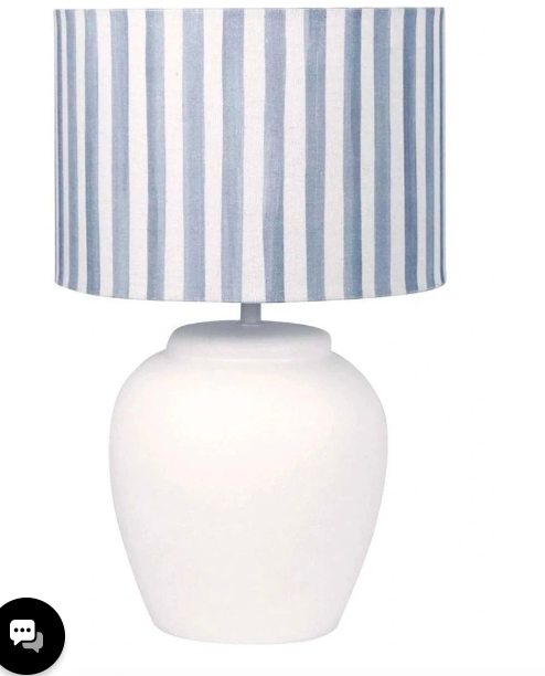 Taylor Stripe Table Lamp Pair