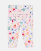 Broderie Frill Back Leggings Floral