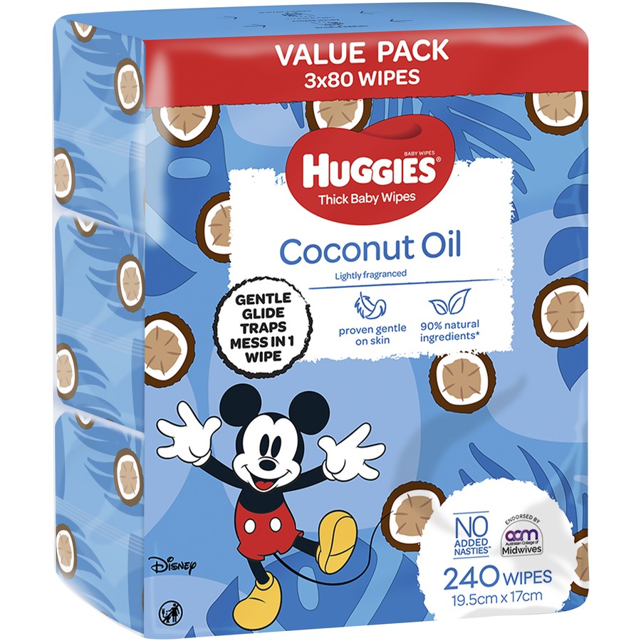 Huggies Coconut Oil Baby Wipes