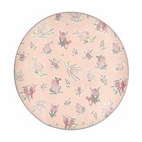 Pink Floral Padded Mat