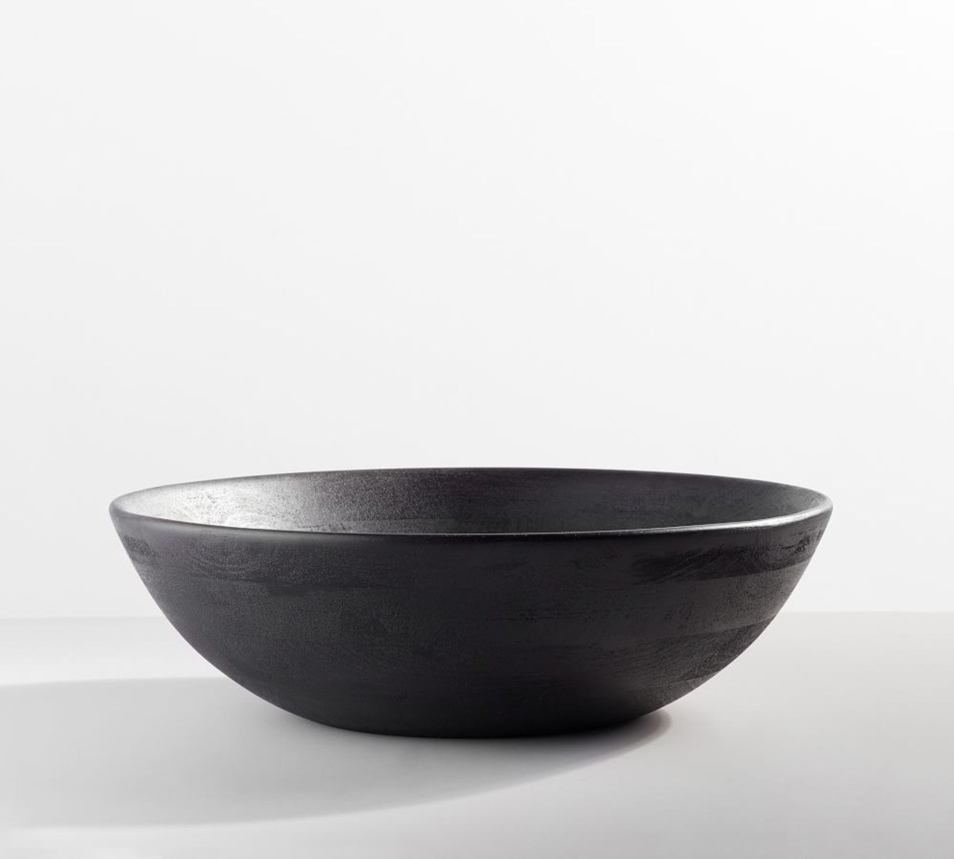 Chateau Handcrafted Acacia Wood Salad Bowl - Black