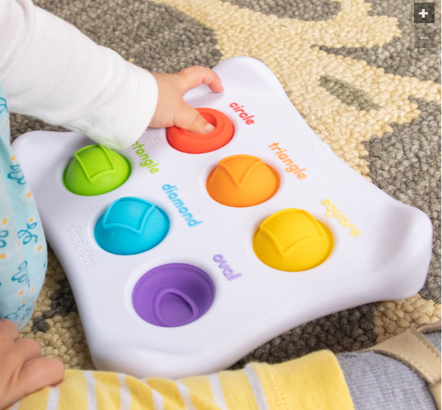 Sensory push button toy