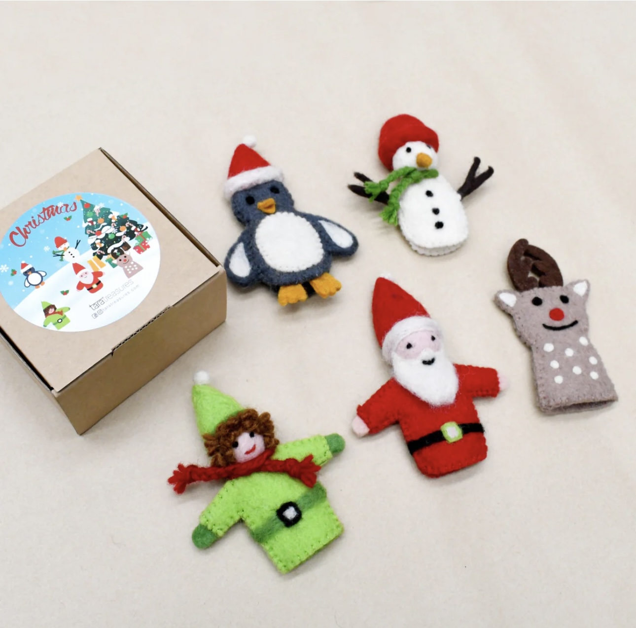 Christmas Santa Finger puppet set