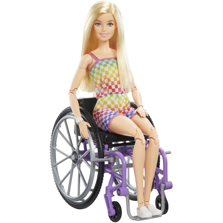 Wheelchair barbie purple chair