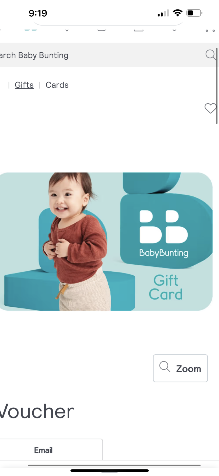 Baby Bunting Voucher