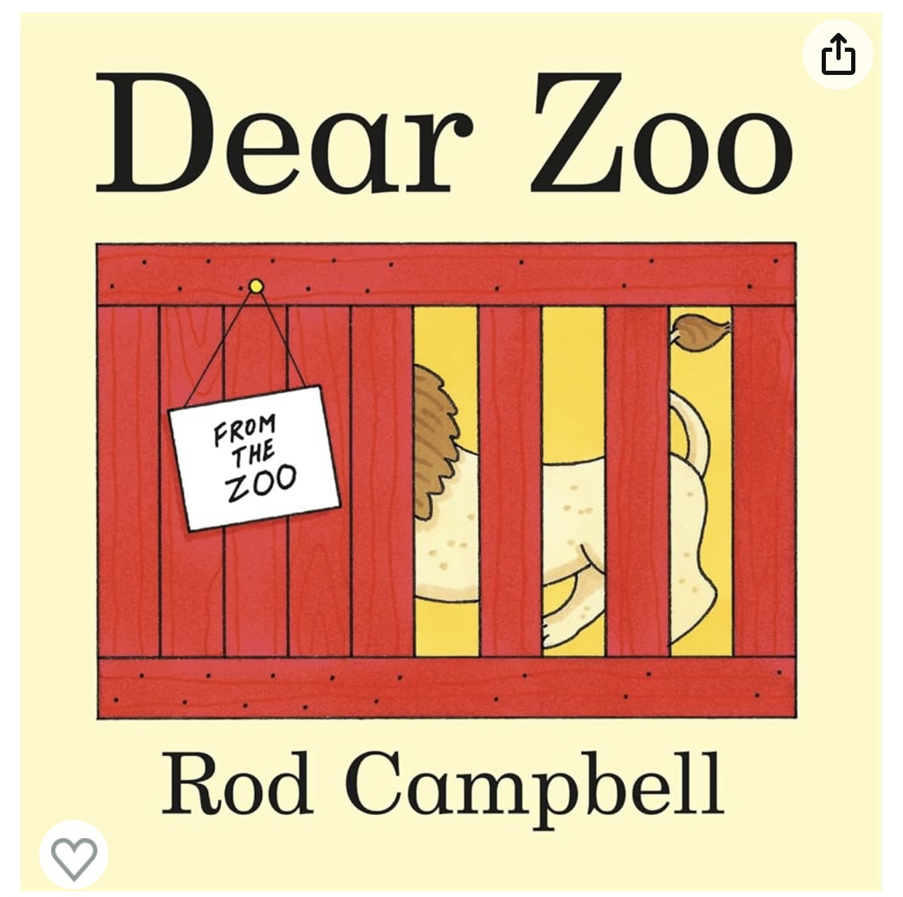 Dear zoo board book