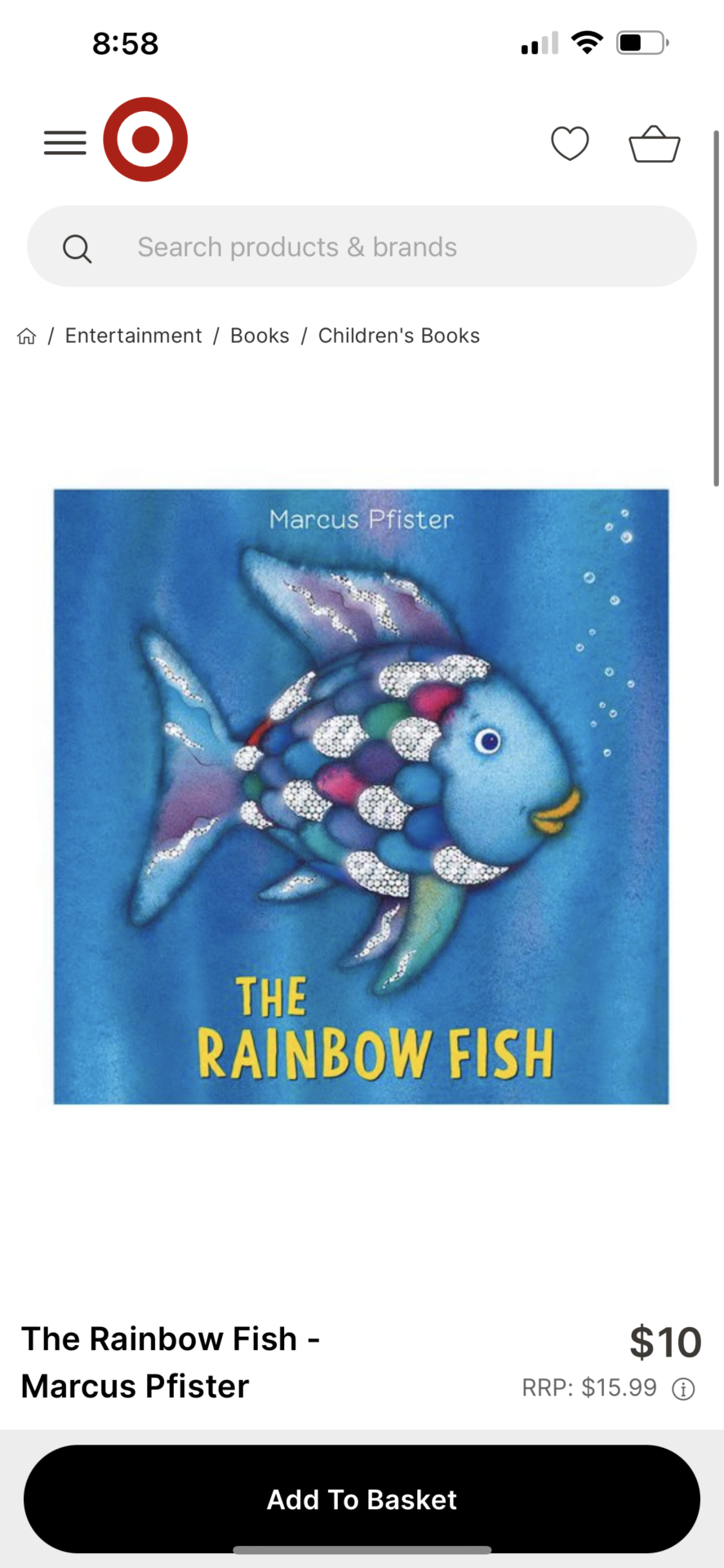 Rainbow Fish Book