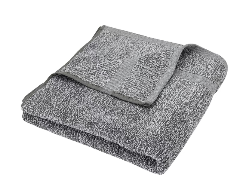 Grey bath towel