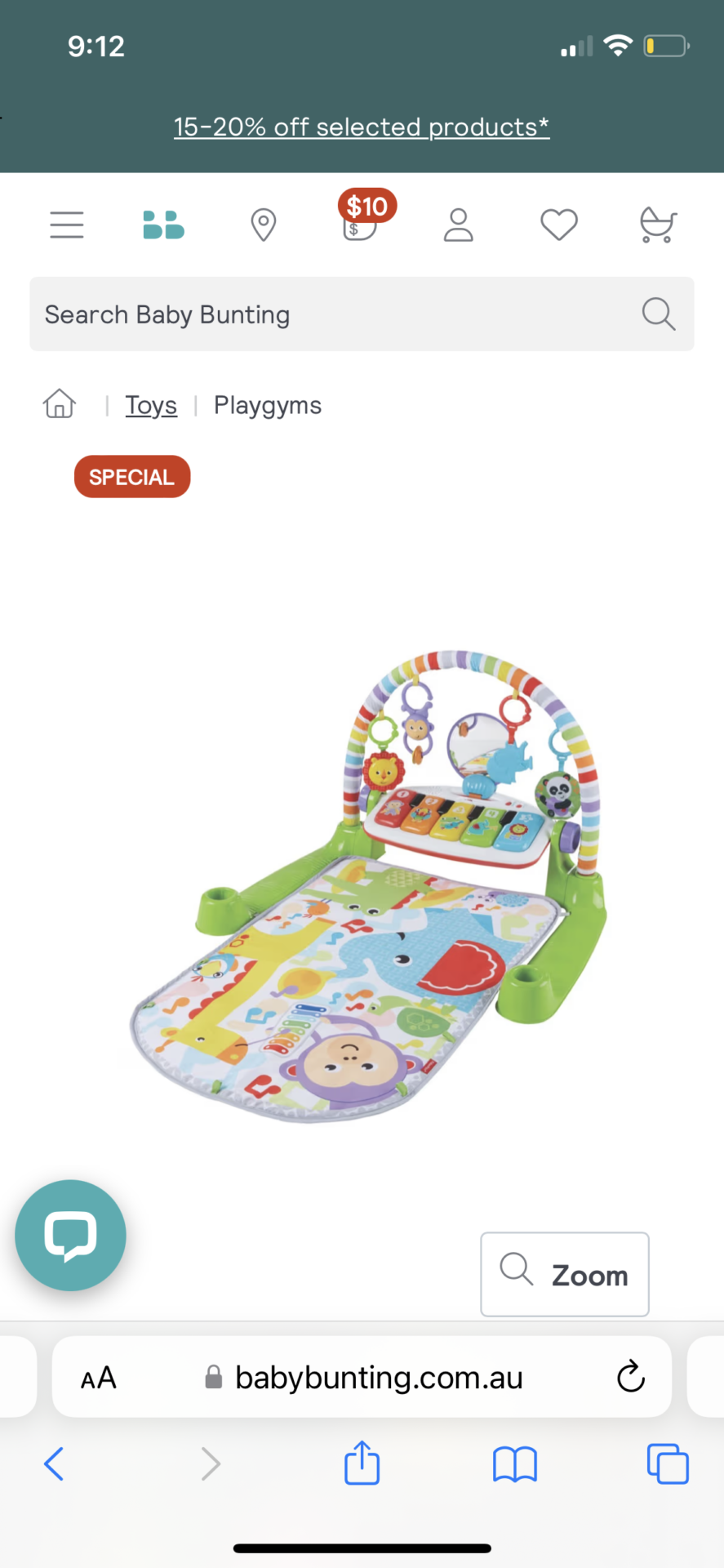 Fisher Price Kick and play piano