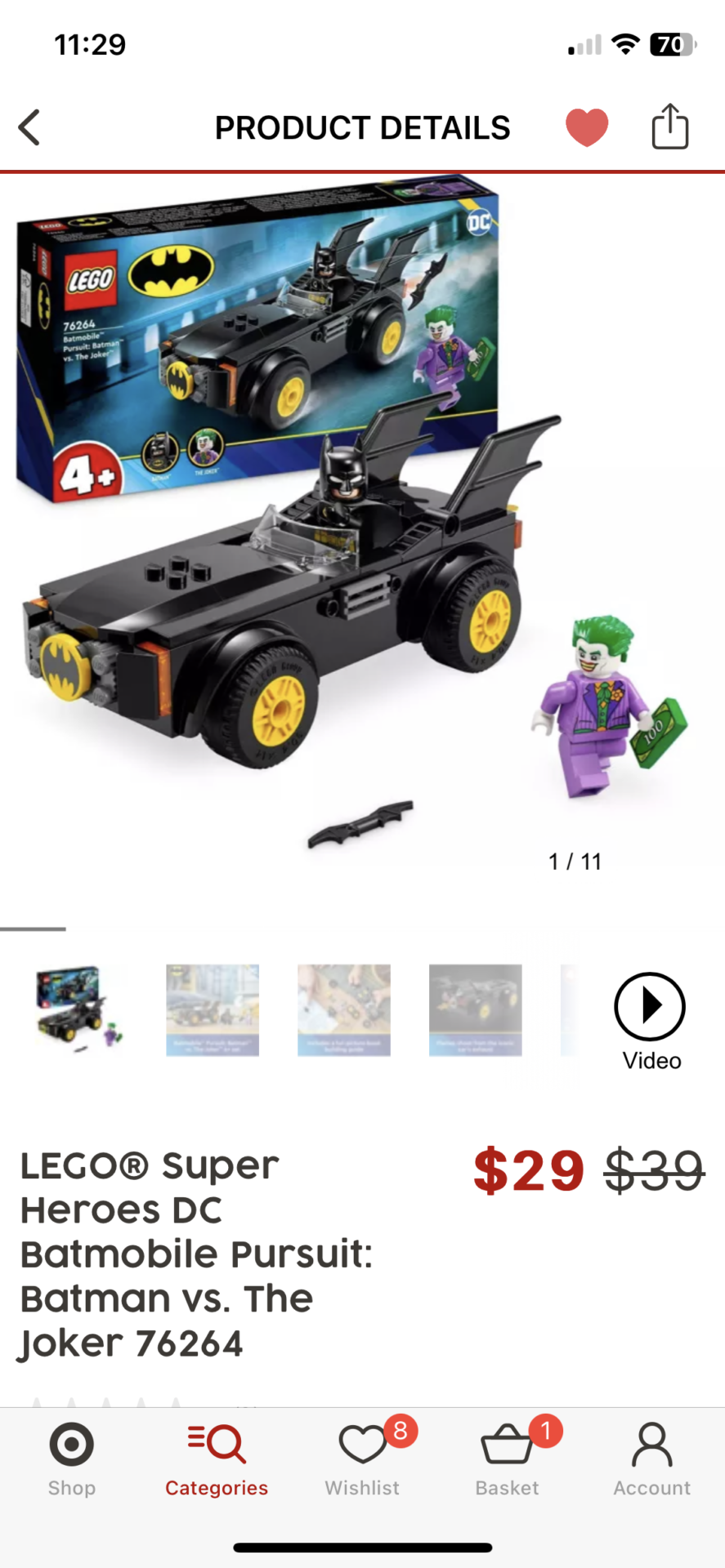 Lego superhero joker v batman