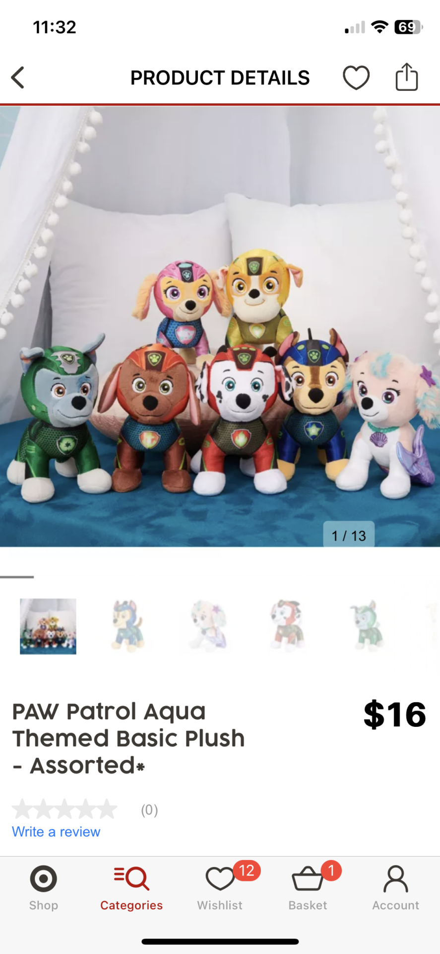 Paw patrol plush