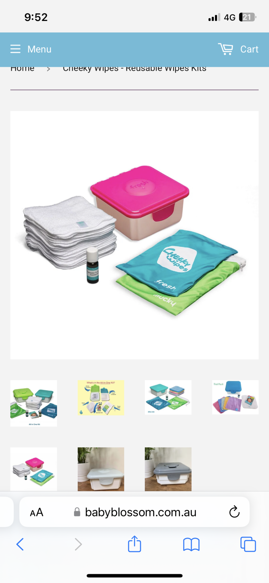 Cheeky Wipes - Reusable Wipes Kits