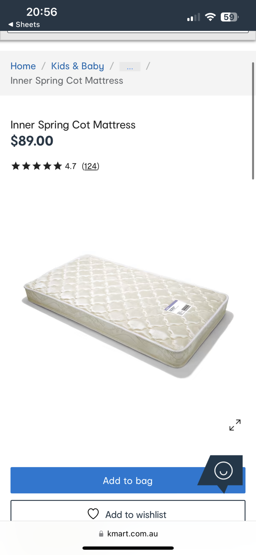 Cot mattress