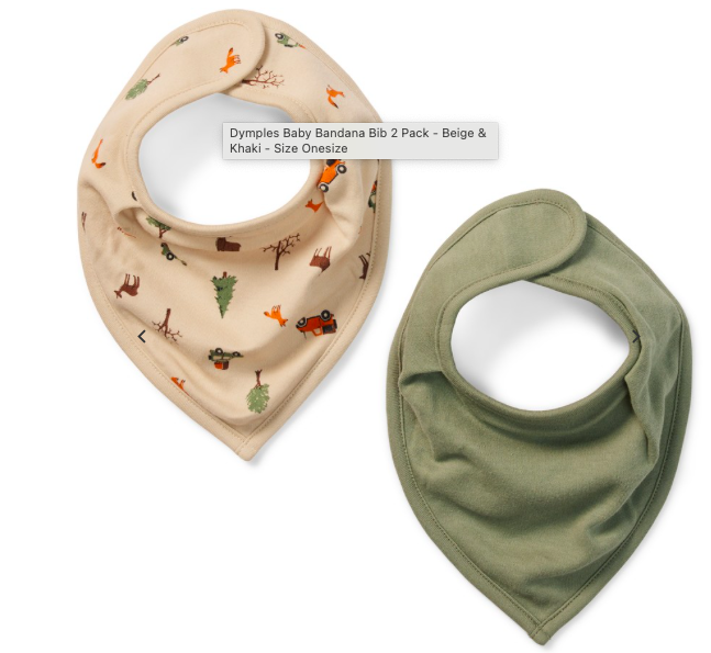 Bandana drool bibs