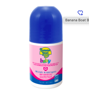 Baby sunscreen