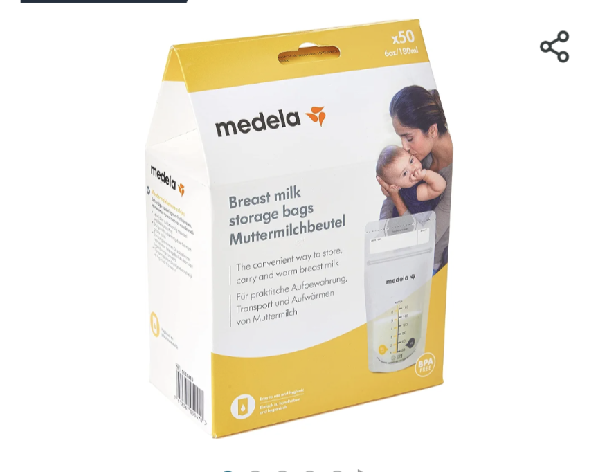 Medela Breastfeed storage bag or (any brand)