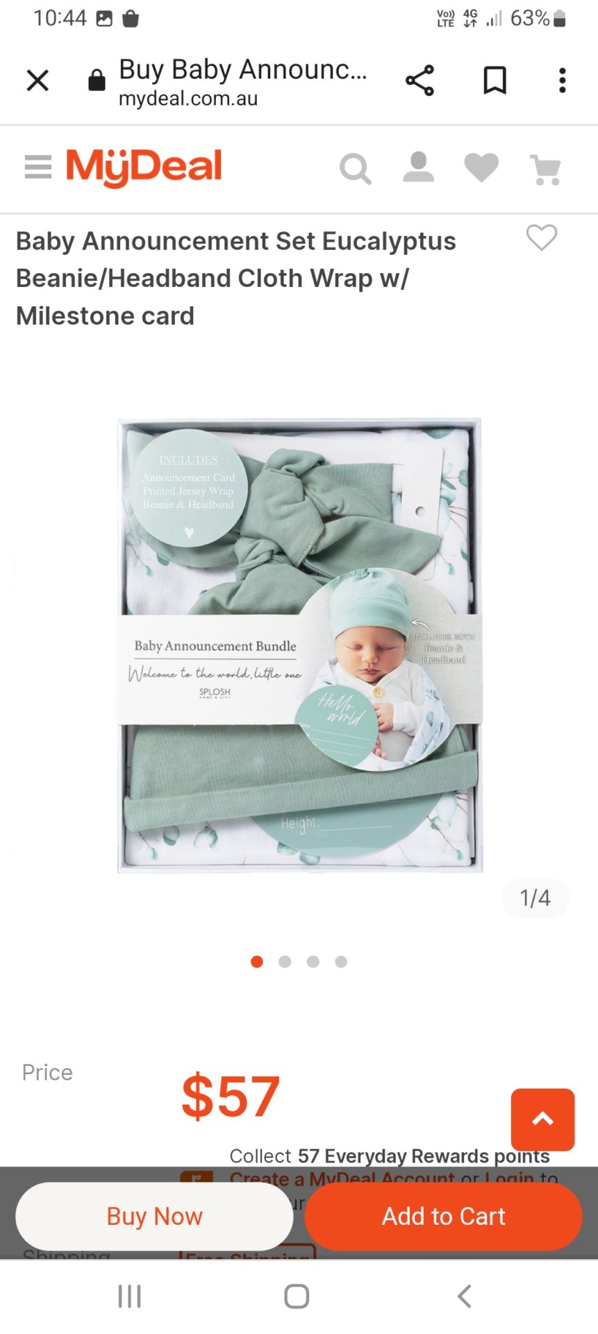 Newborn set Eucalyptus