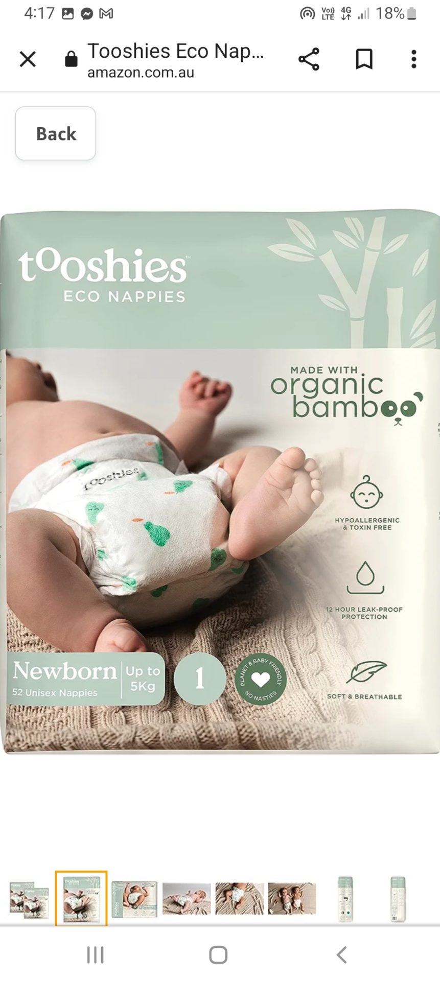 Newborn nappies