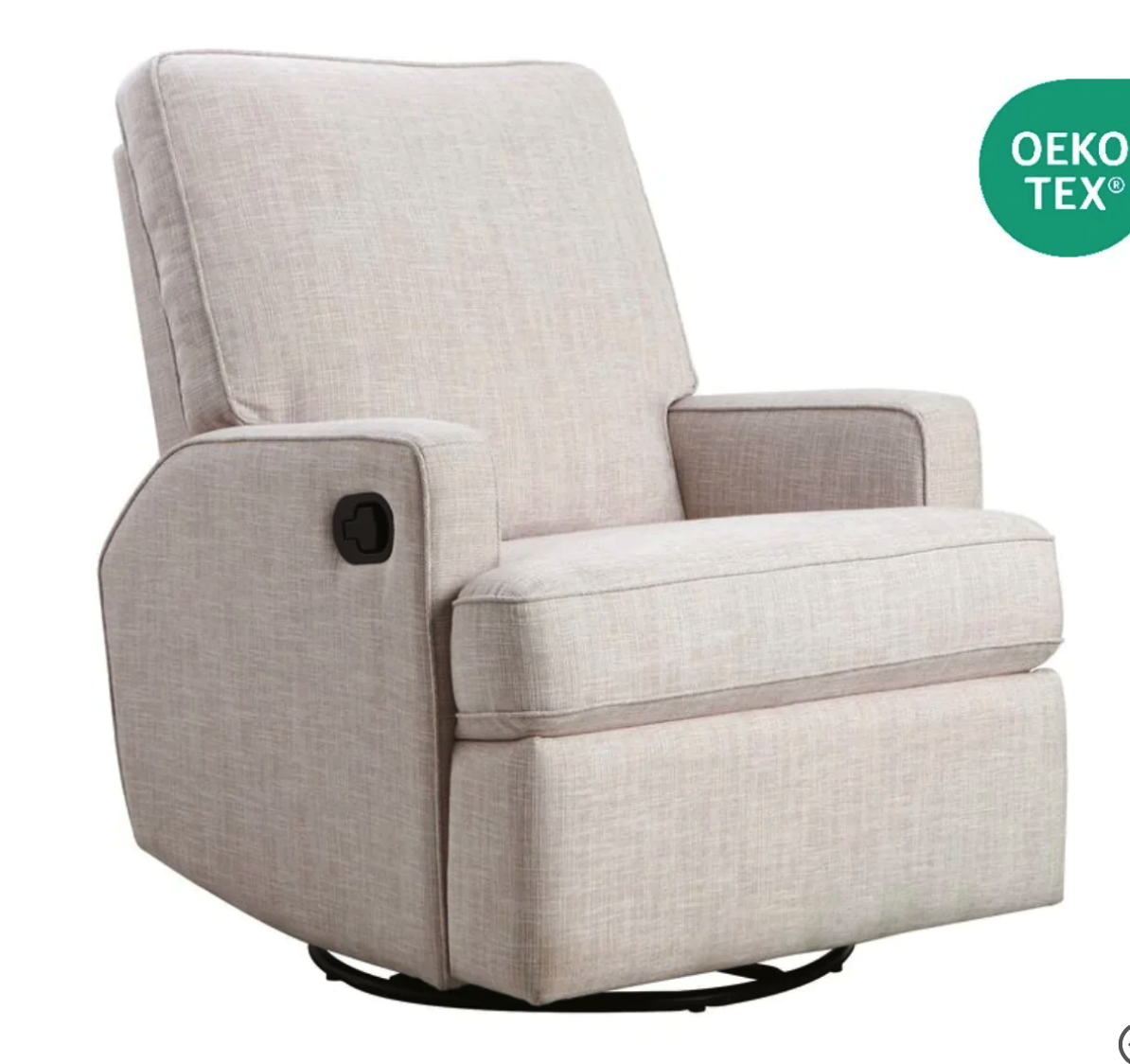 Il Tutto Quinn Recliner Glider Nursery Chair in Egg Shell