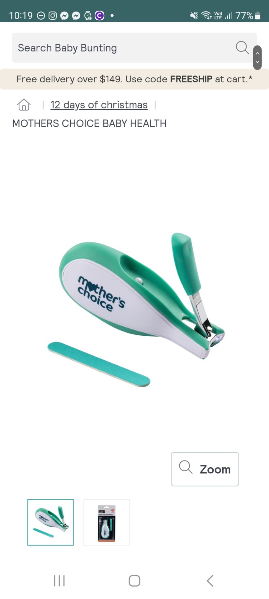 Mothers Choice Baby Nail Clippers