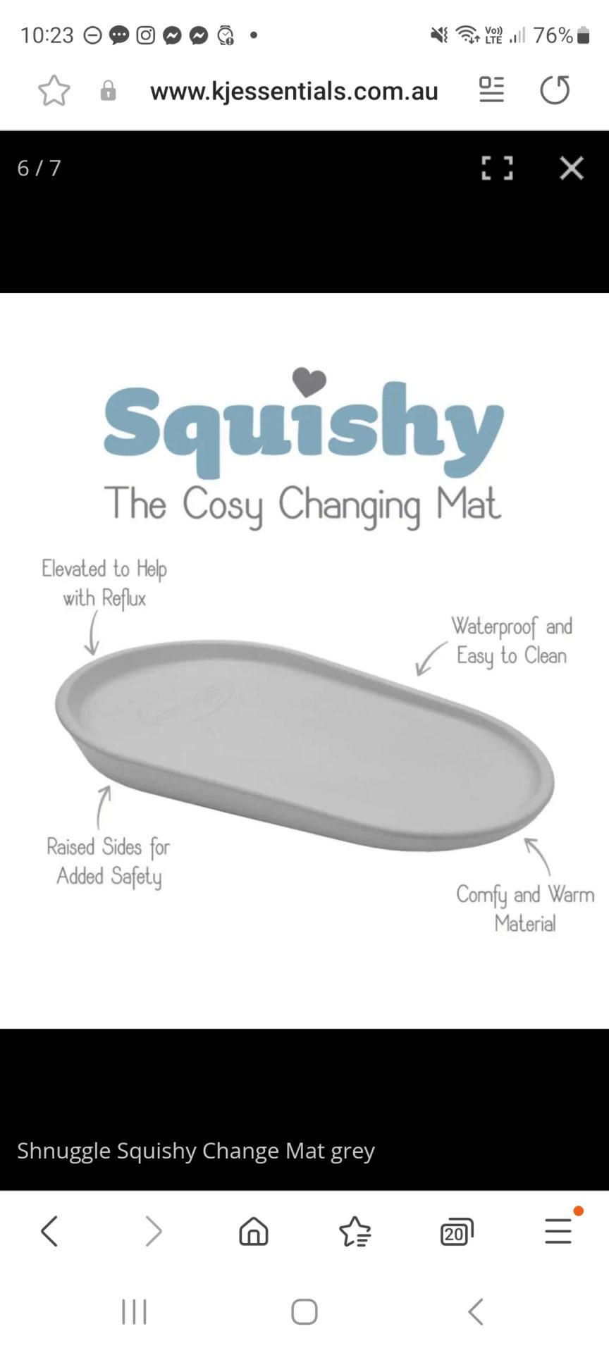 Shnuggle Squishy Change Mat