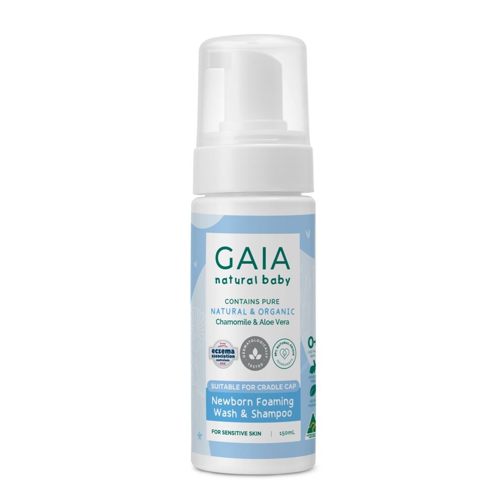 Gaia Newborn Foam Wash & Shampoo 150Ml