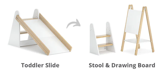 Slide and paint easel in one