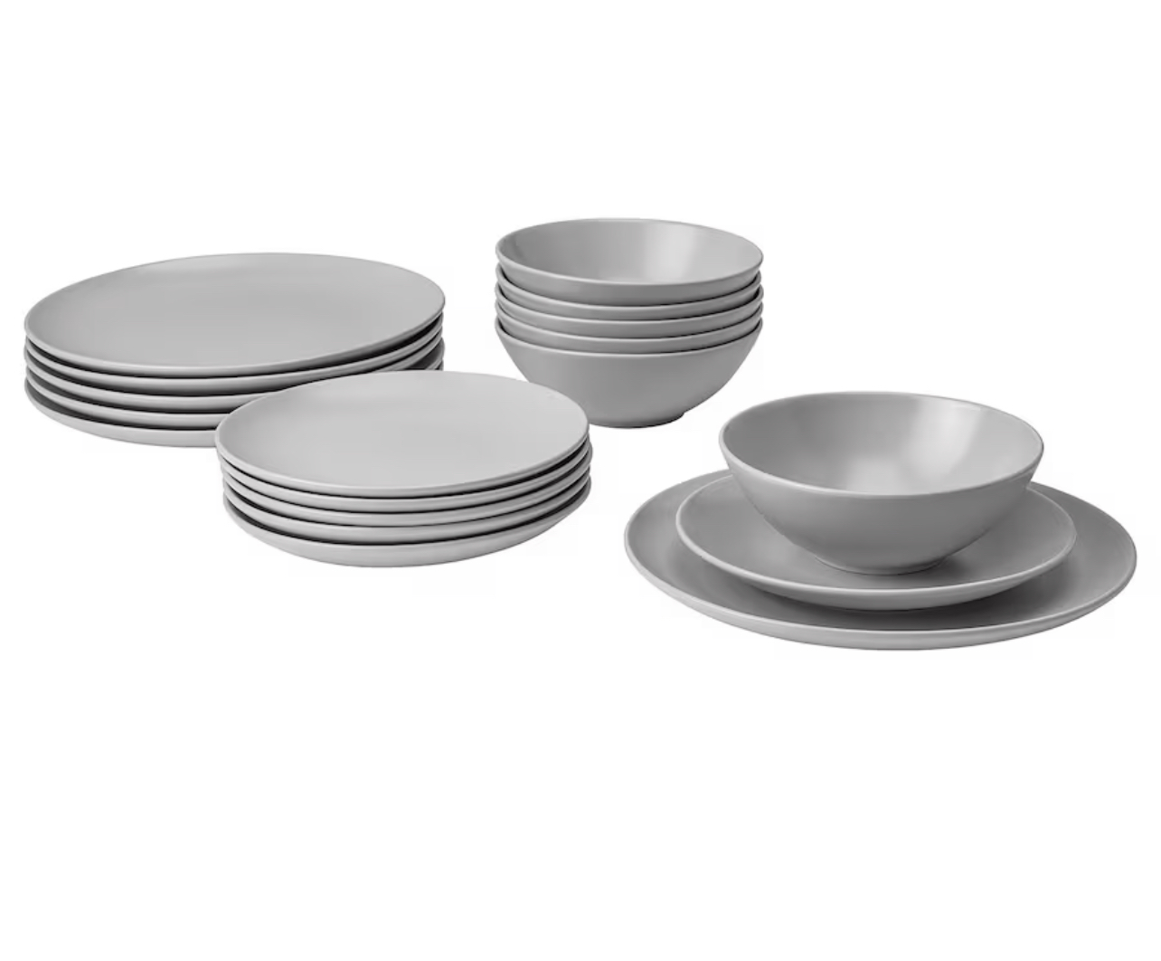 IKEA 18 piece plate set