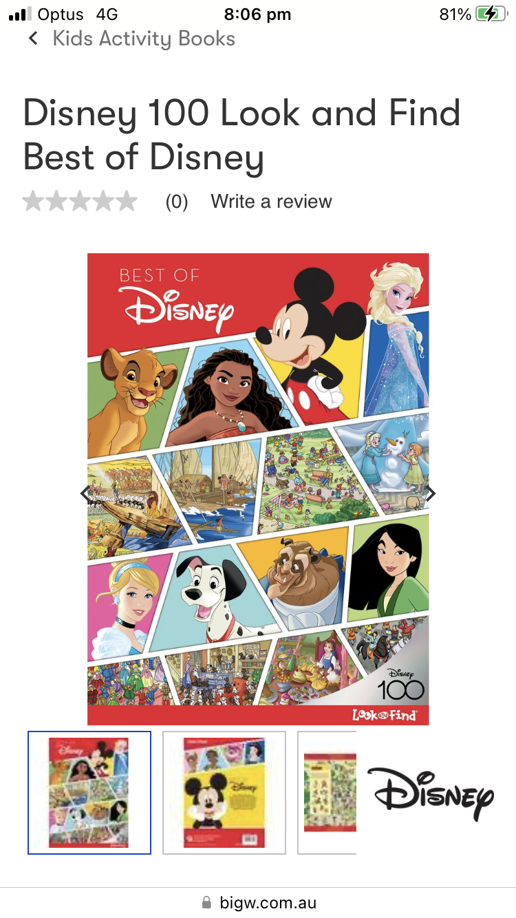 Best of Disney look and find