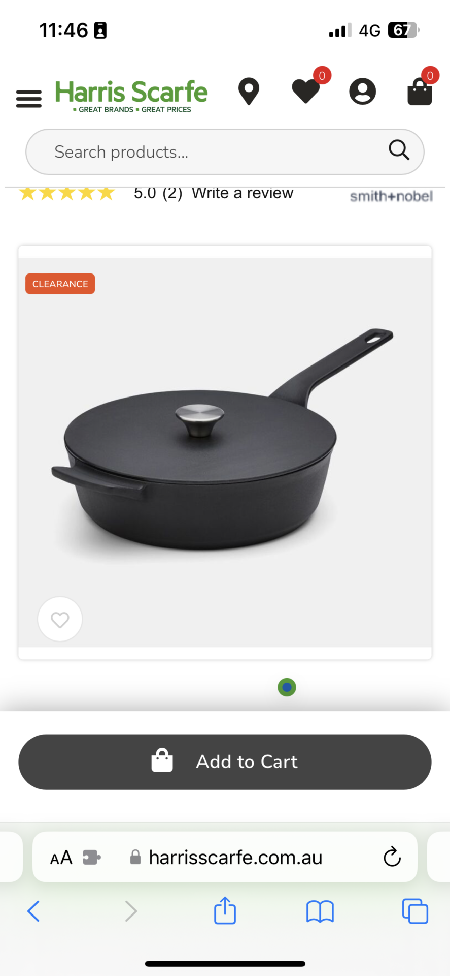 Cast iron pan