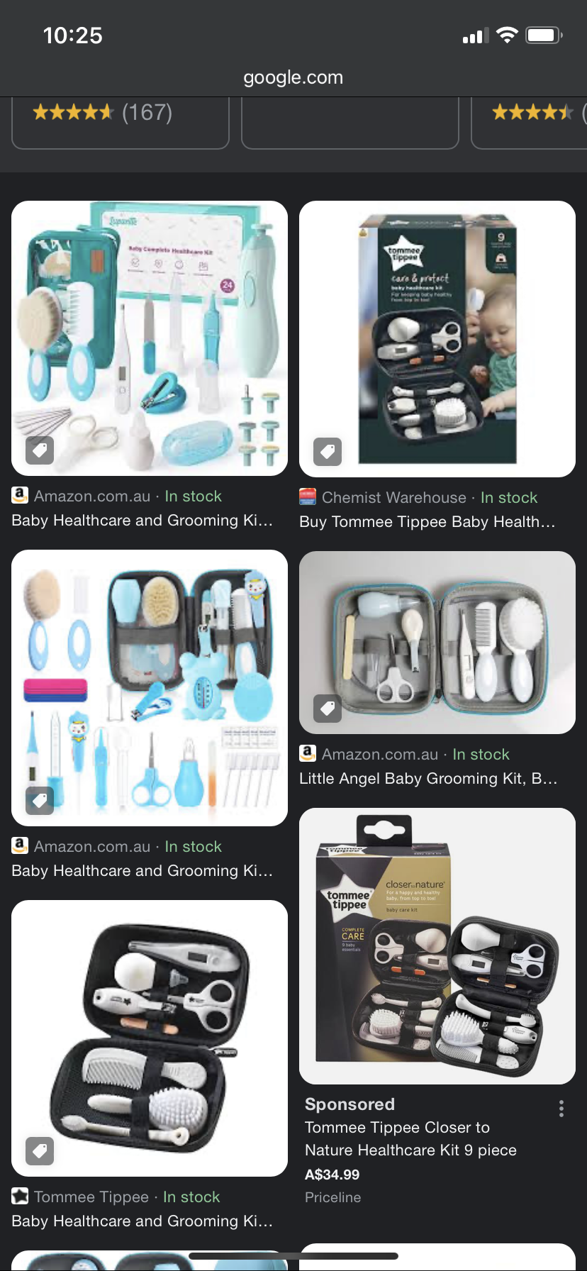 Baby grooming/care kit 💚