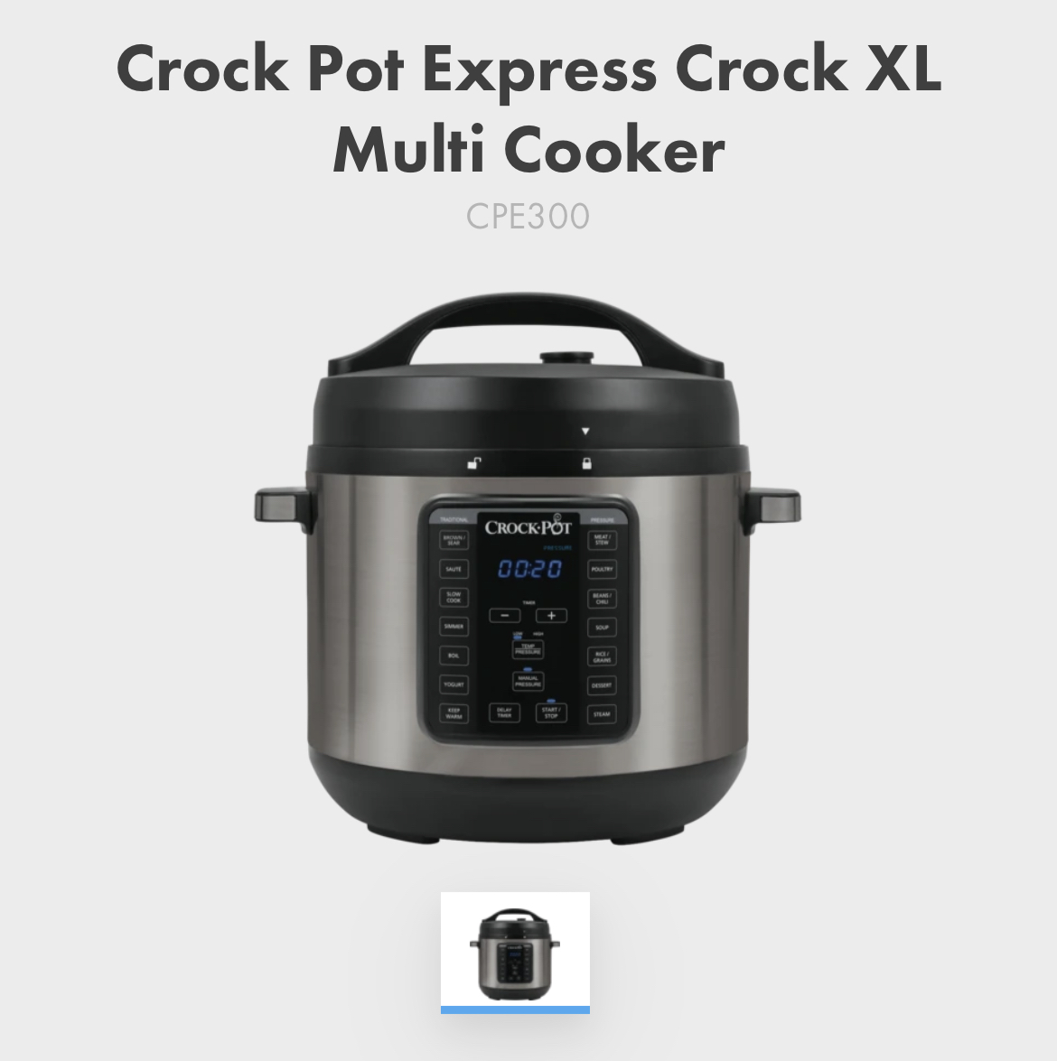 Crock Pot Express Crock XL Multi Cooker