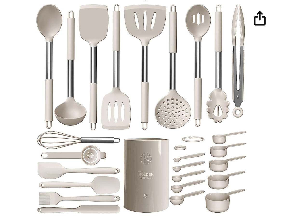 Utensil holder and set