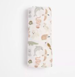 bub. Organic Cotton Muslin Wraps - Geese