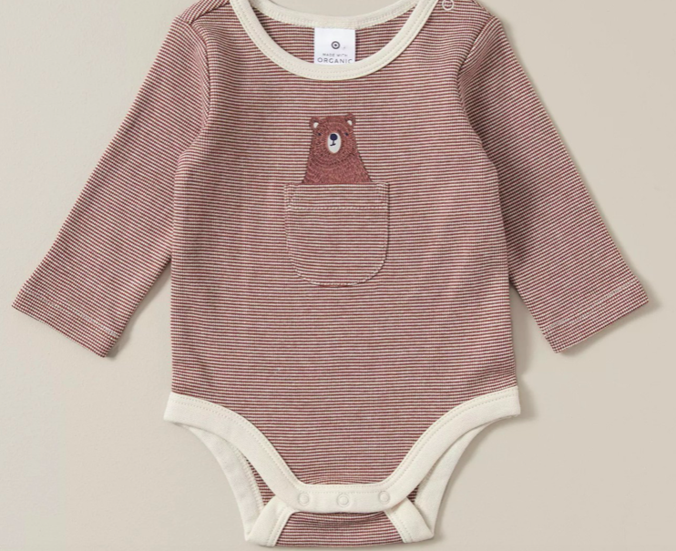 Baby Organic Cotton Stripe Bodysuit