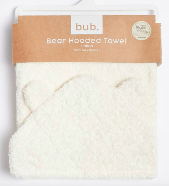 Target bub. Bear Hooded Towel